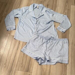 Auden Sky Blue Striped Sleepwear - XL